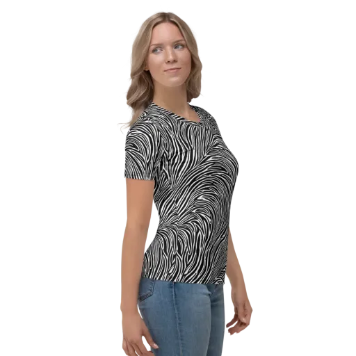 Morgan's Strata on a Women's Crew Neck T-Shirt