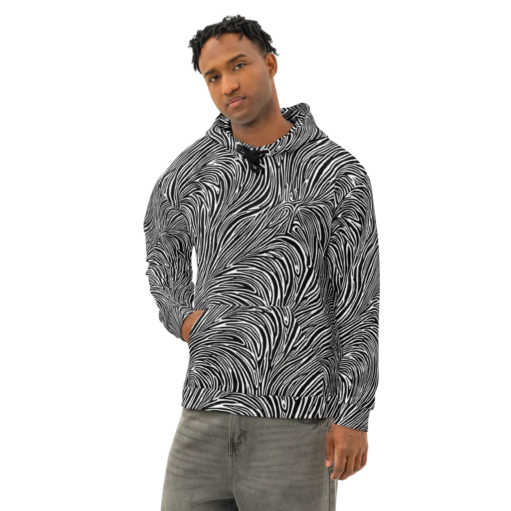 Morgan's Strata on Cotton Hoodie — Left Front