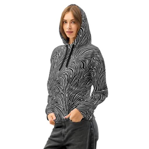 Morgan's Strata on a Cotton Hoodie