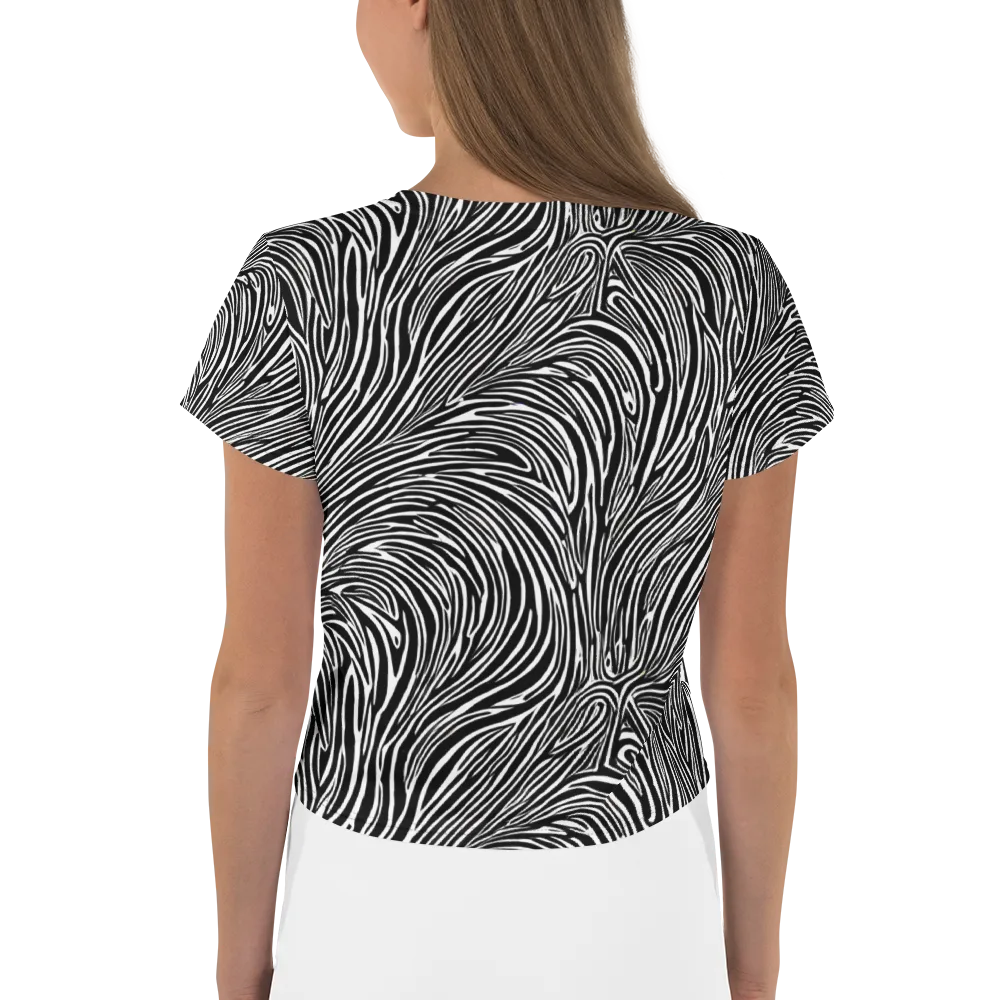 Morgan's Strata on Crop Tee — Back