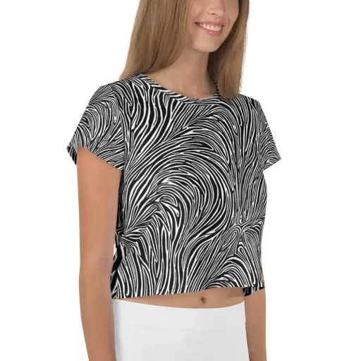 Morgan's Strata on a Crop Tee