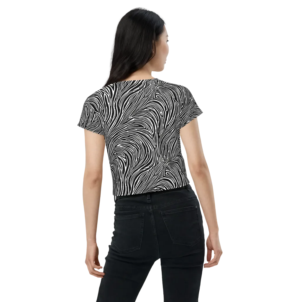 Morgan's Strata on Crop Tee — Back