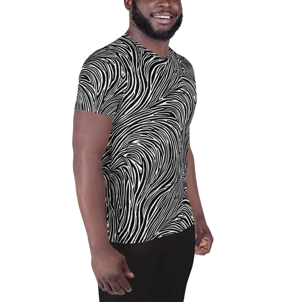 Morgan's Strata on Men's Athletic T-Shirt — Right