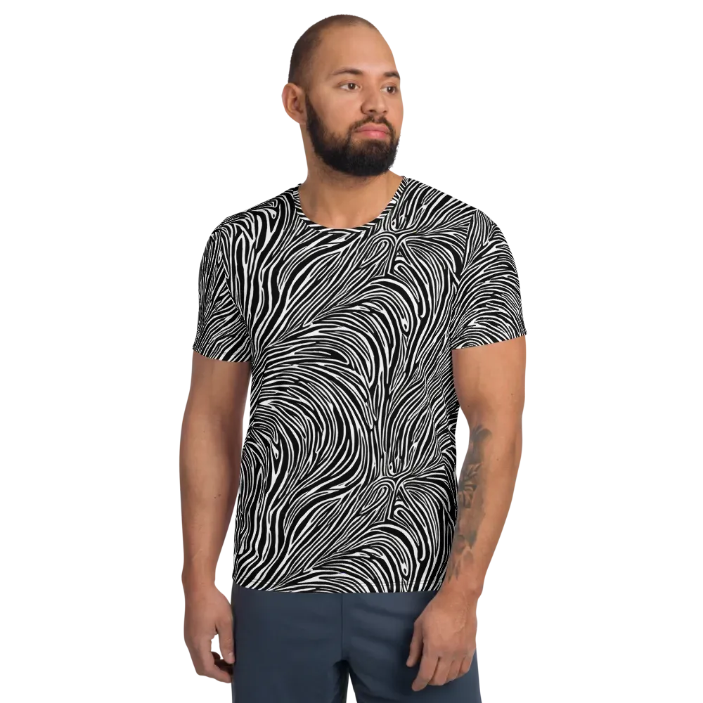 Morgan's Strata on Men's Athletic T-Shirt — Front