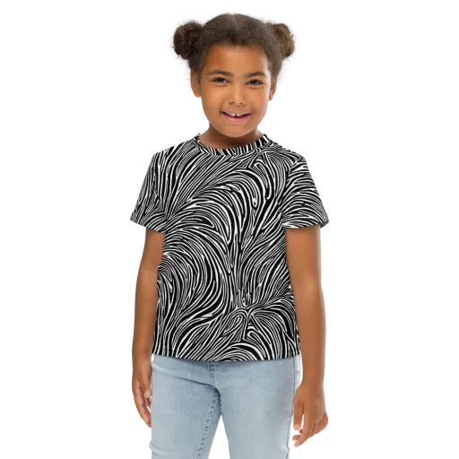 Morgan's Strata on a Kids Crew Neck T-Shirt
