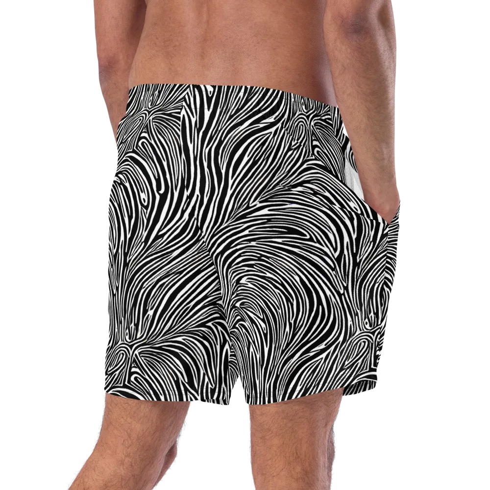Morgan's Strata on Swim Trunks — Right Back