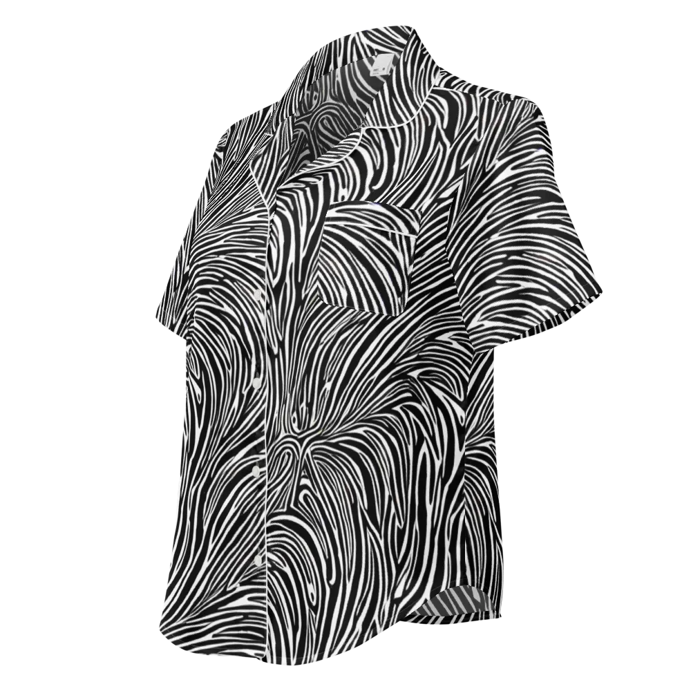 Morgan's Strata on Women's Short Sleeve Pajama Top — Left Front
