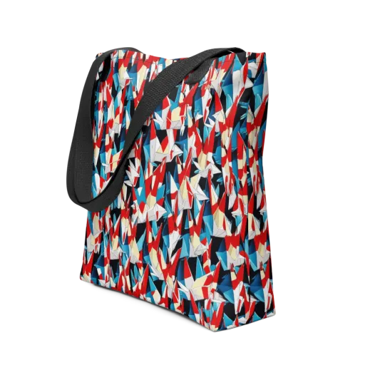 Origami Riot on a Tote Bag