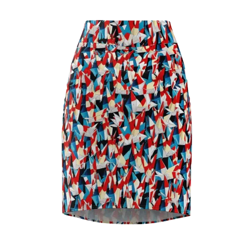 Origami Riot on a Pencil Skirt