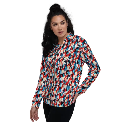 Origami Riot on a Bomber Jacket