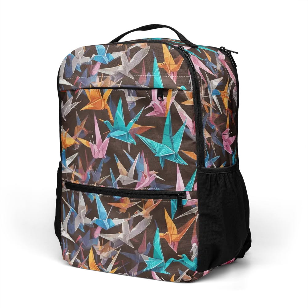 Origami Aviary on Utility Backpack — Left Front