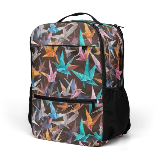 Origami Aviary on a Utility Backpack