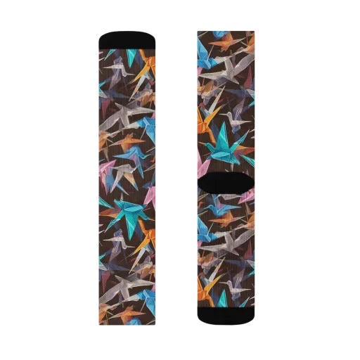 Origami Aviary on a Socks