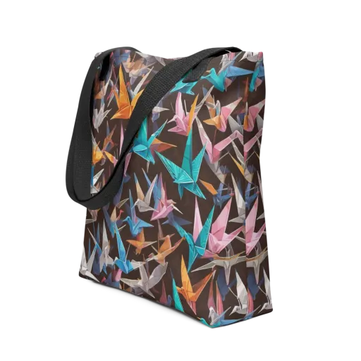 Origami Aviary on a Tote Bag