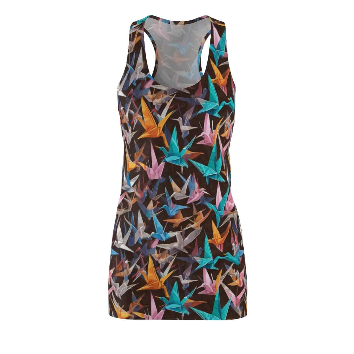 Origami Aviary on Racerback Dress — Front