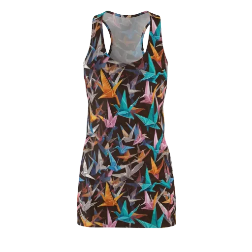 Origami Aviary on a Racerback Dress