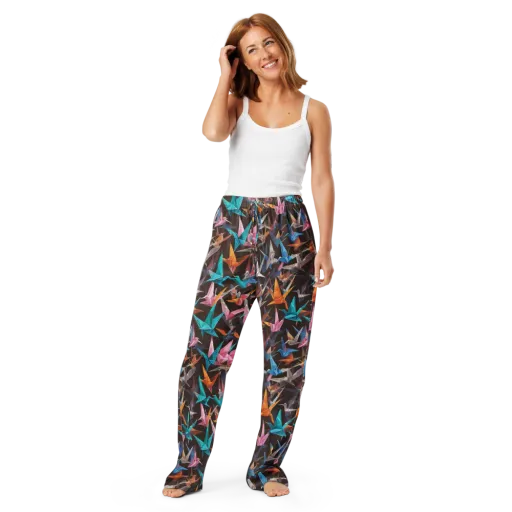 Origami Aviary on a Women's Pajama Pants