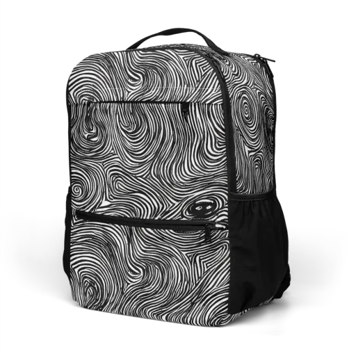 Ink Vortex on a Utility Backpack