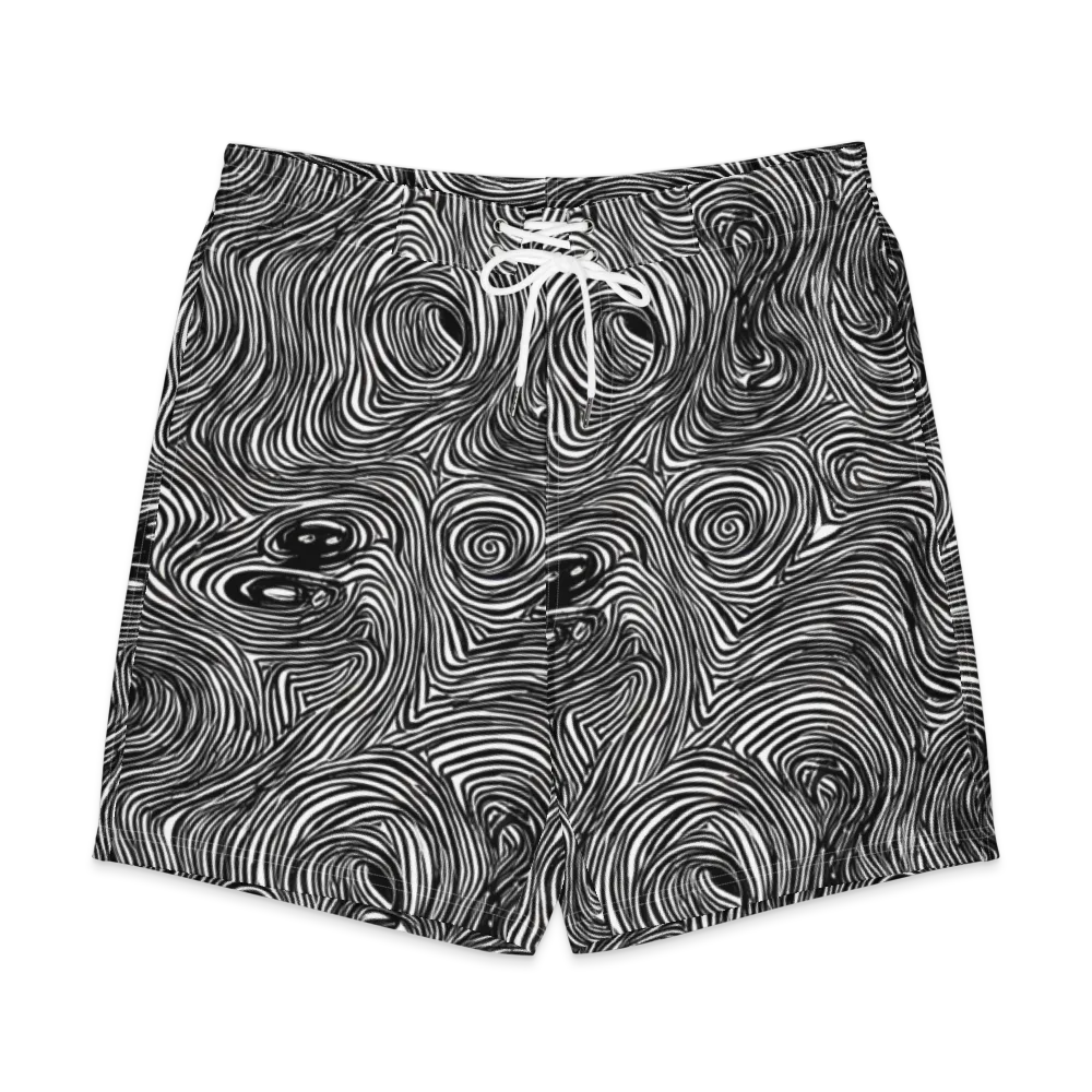 Ink Vortex on Men's Board Shorts — Front