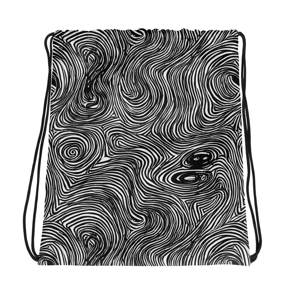 Ink Vortex on Drawstring Bag — Photo