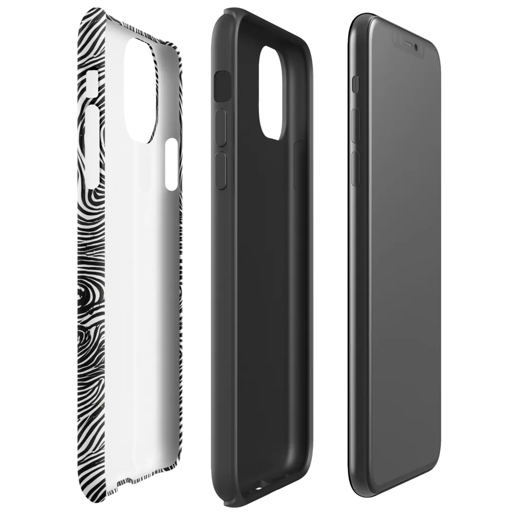 Ink Vortex on Tough Case for iPhone® — Right
