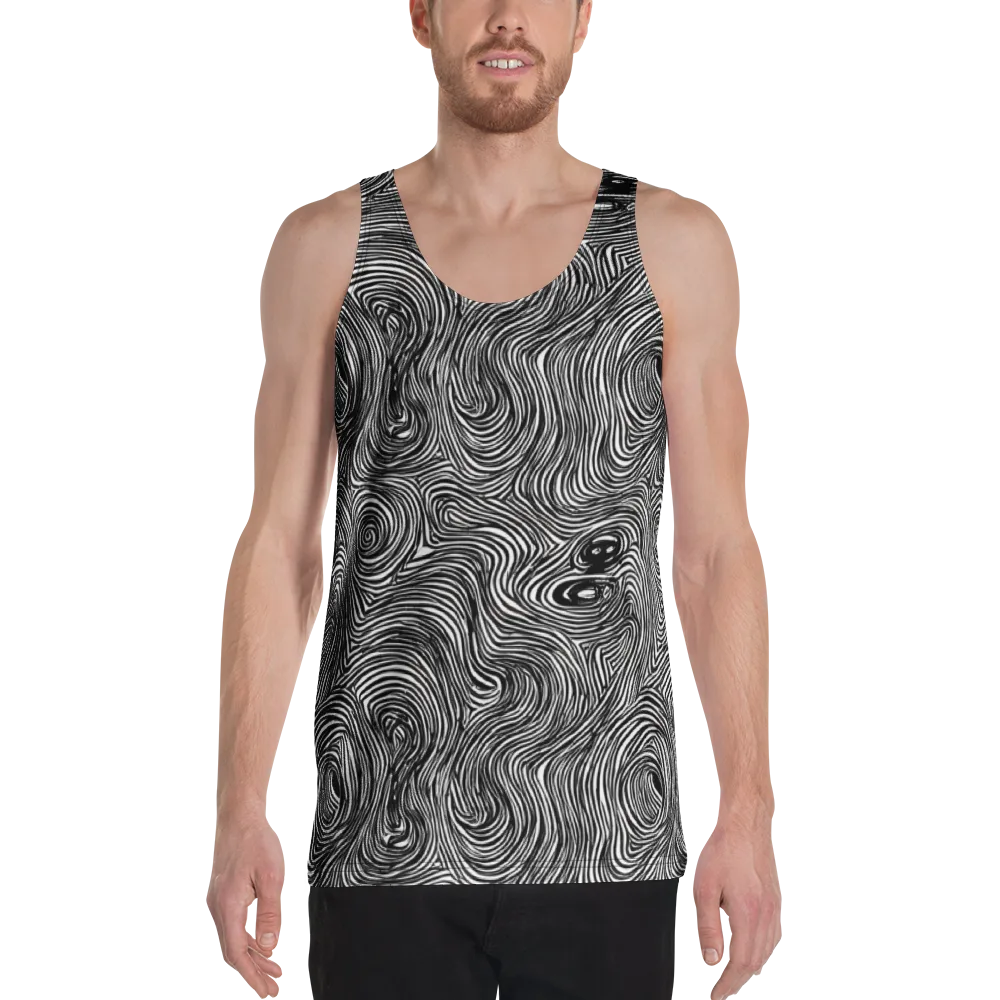 Ink Vortex on Men's Tank Top — Front