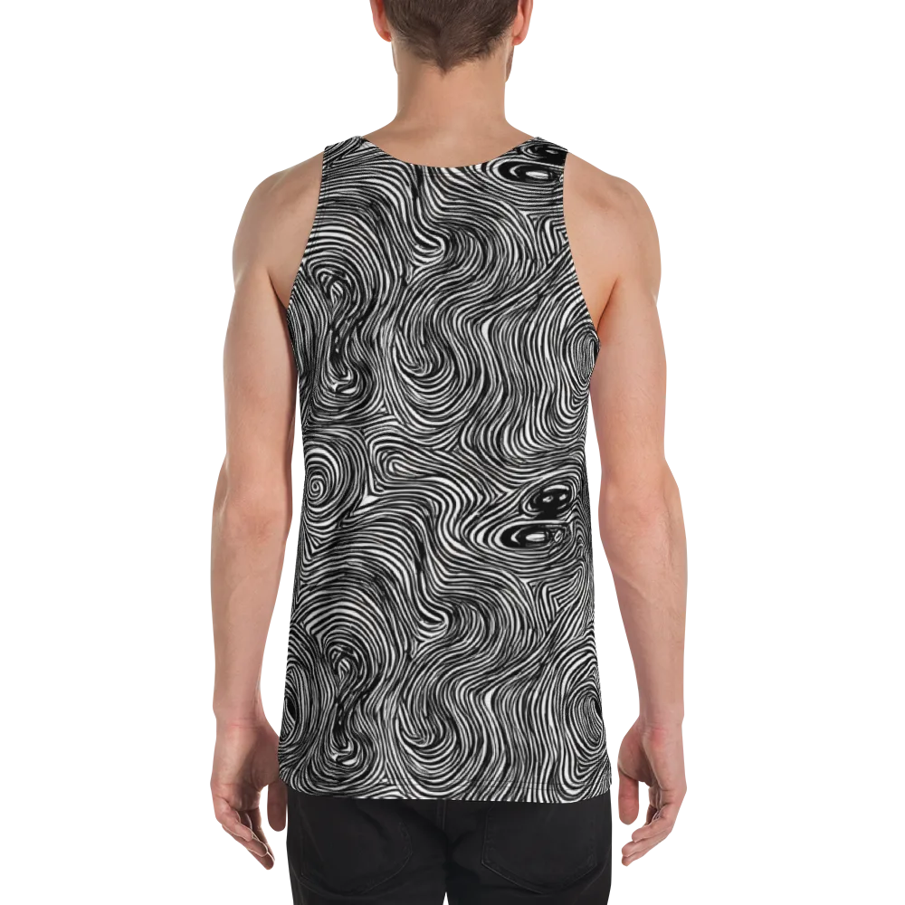 Ink Vortex on Men's Tank Top — Back