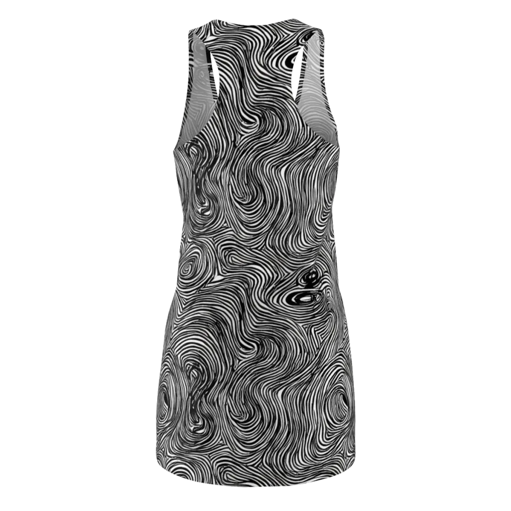 Ink Vortex on Racerback Dress — Back