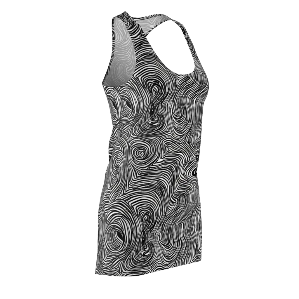 Ink Vortex on Racerback Dress — Front Side
