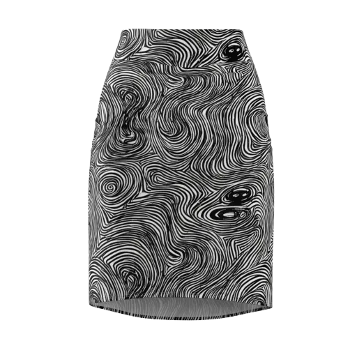 Ink Vortex on a Pencil Skirt