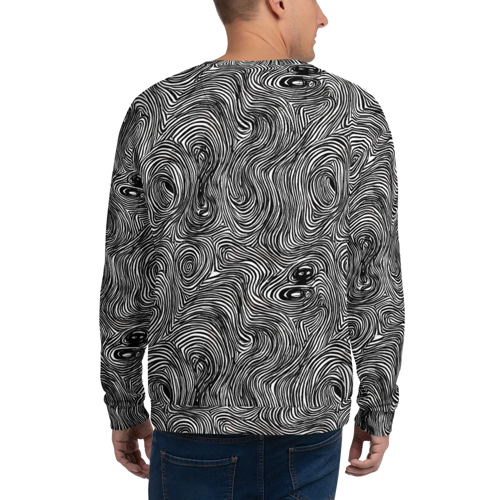 Ink Vortex on Sweatshirt — Back