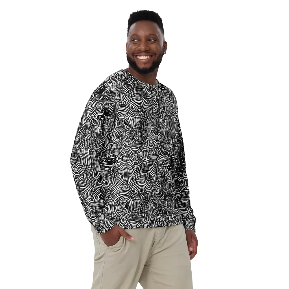 Ink Vortex on Sweatshirt — Front