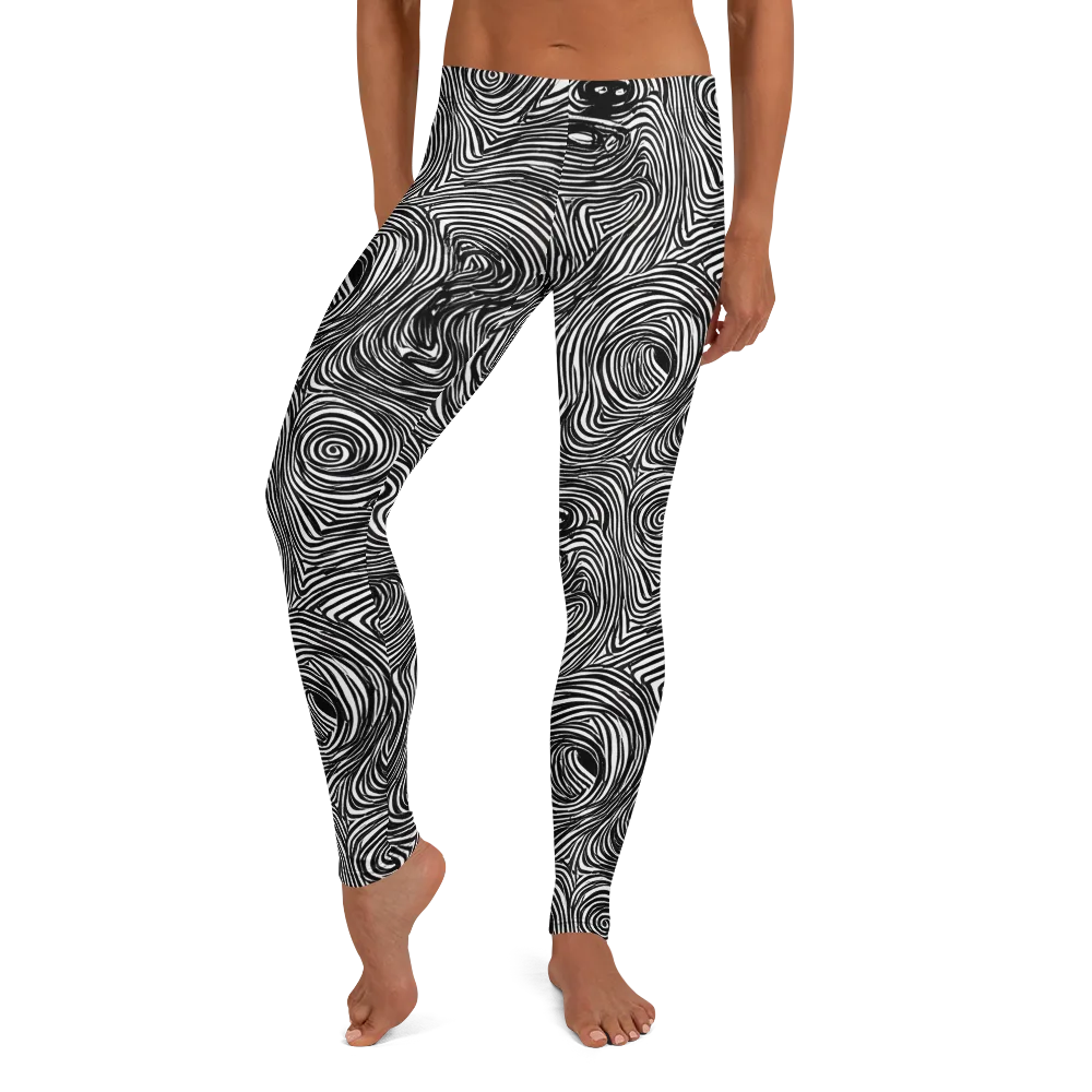 Ink Vortex on Leggings — Front