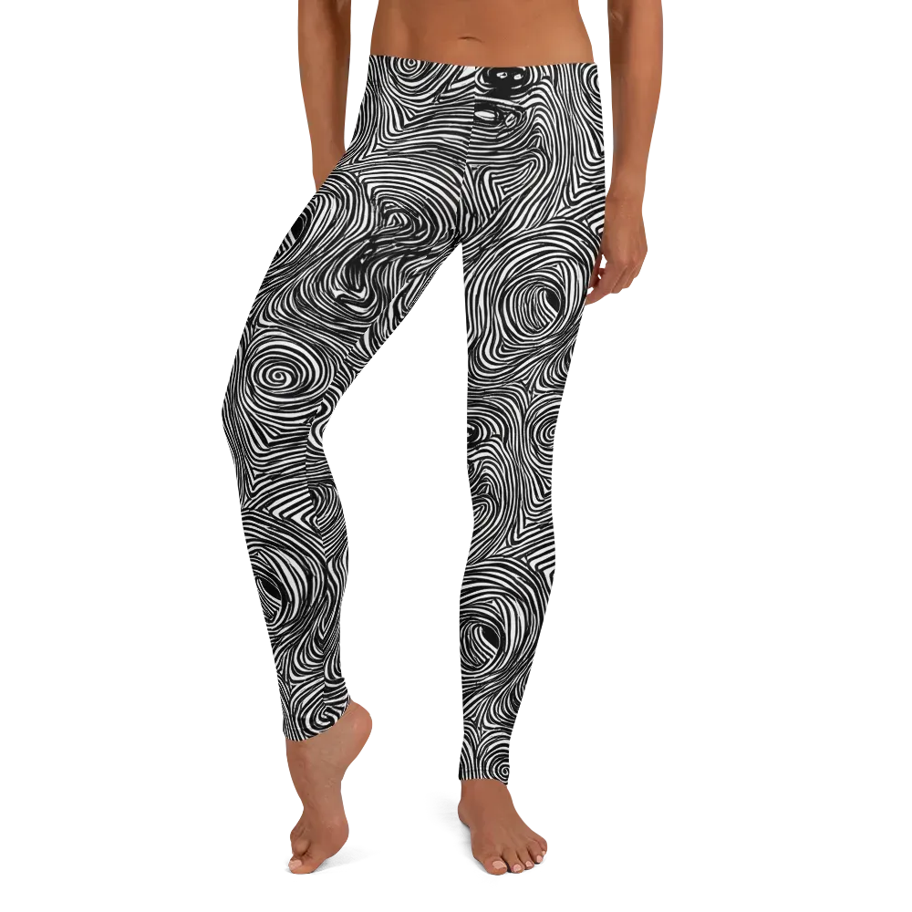 Ink Vortex on Leggings — Front