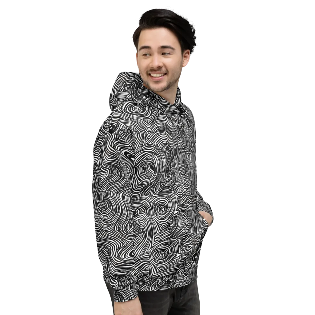 Ink Vortex on Hoodie — Right