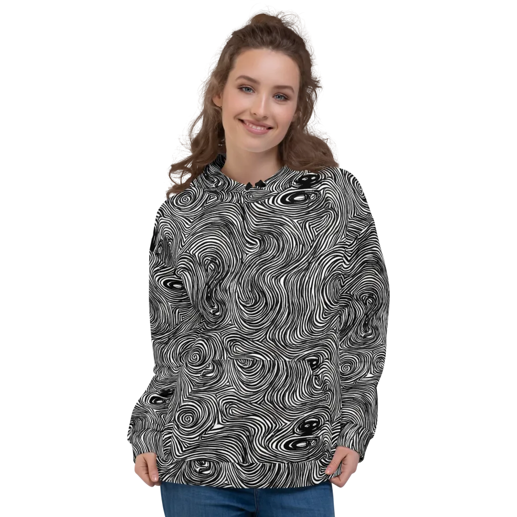 Ink Vortex on Hoodie — Front
