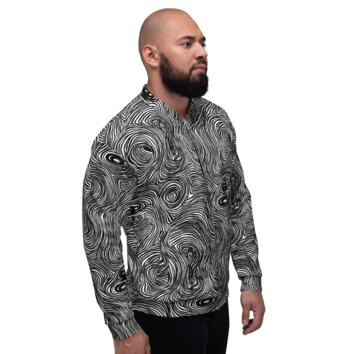 Ink Vortex on a Bomber Jacket