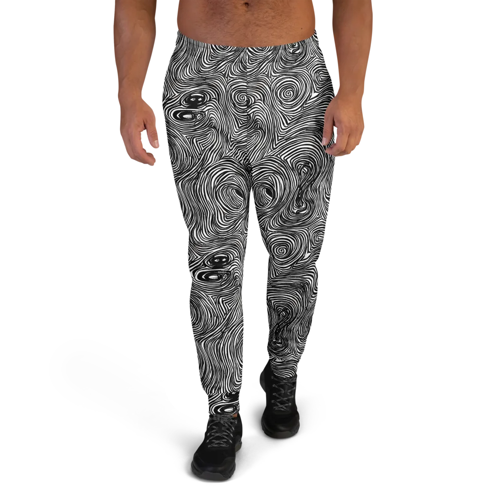 Ink Vortex on Men's Joggers — Front
