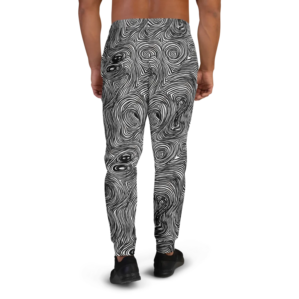 Ink Vortex on Men's Joggers — Back