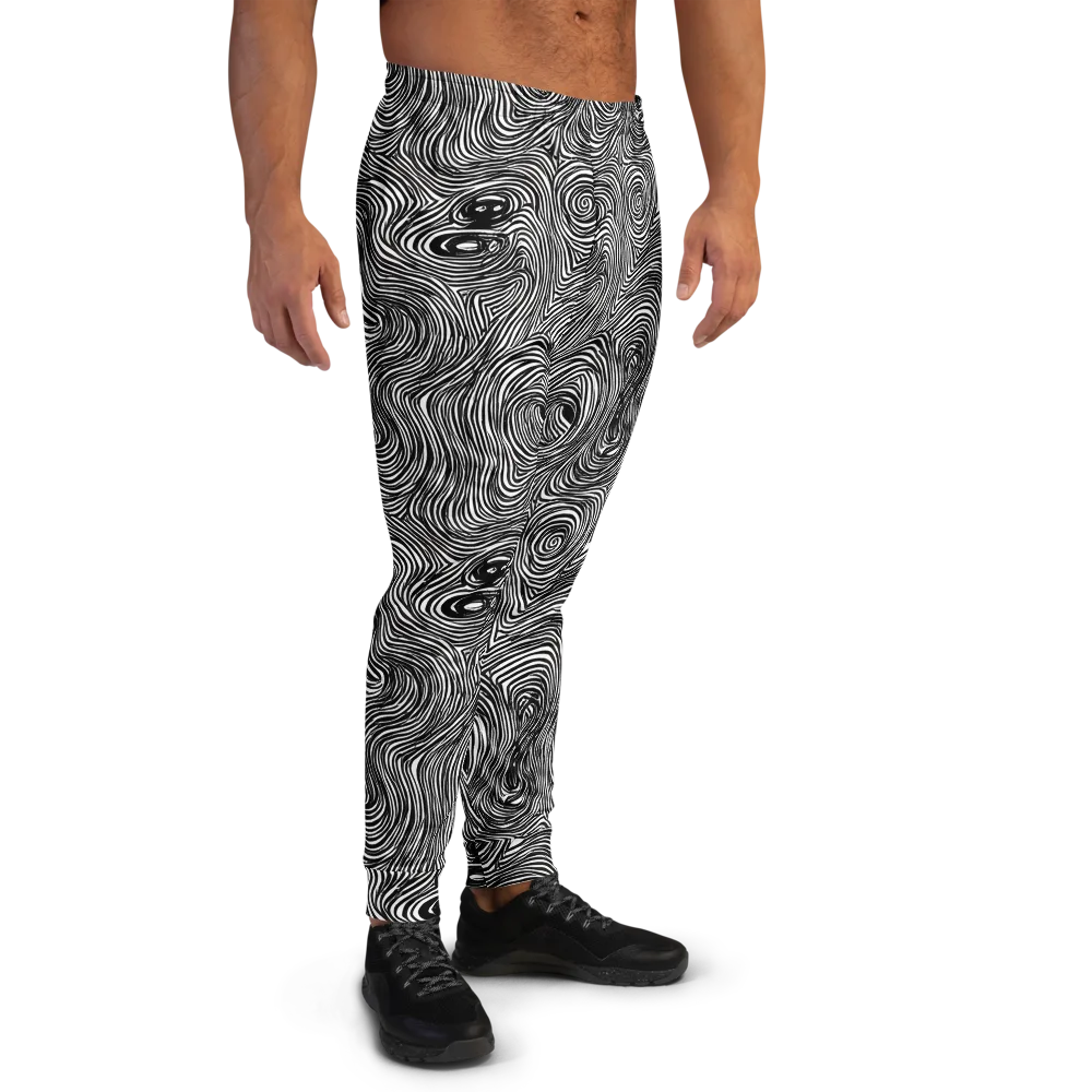 Ink Vortex on Men's Joggers — Right