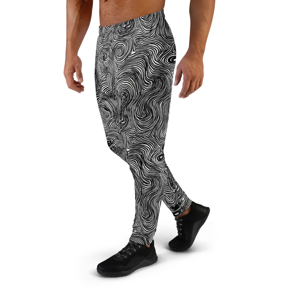Ink Vortex on Men's Joggers — Left