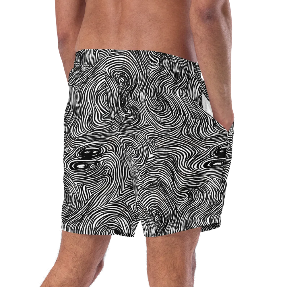 Ink Vortex on Swim Trunks — Right Back