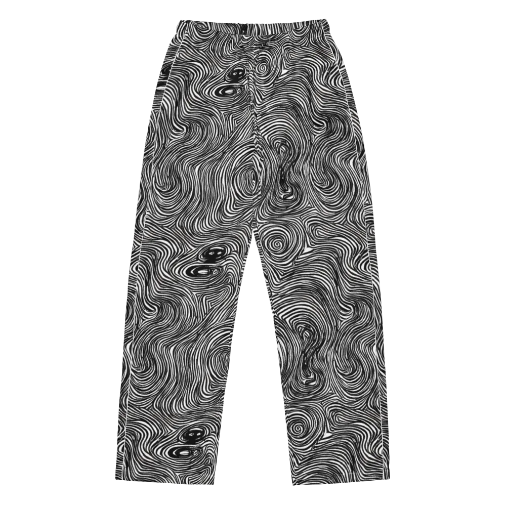 Ink Vortex on Women's Pajama Pants — Front