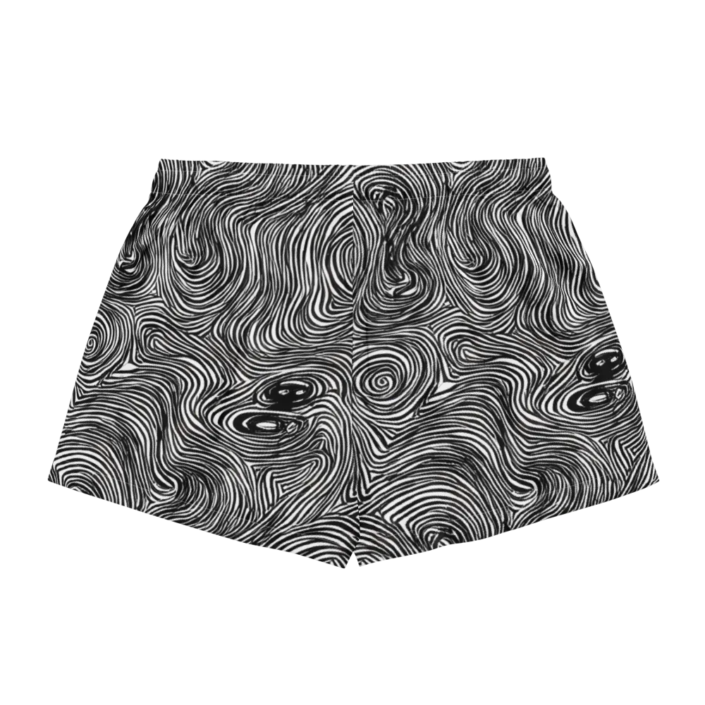 Ink Vortex on Women's Pajama Shorts — Back