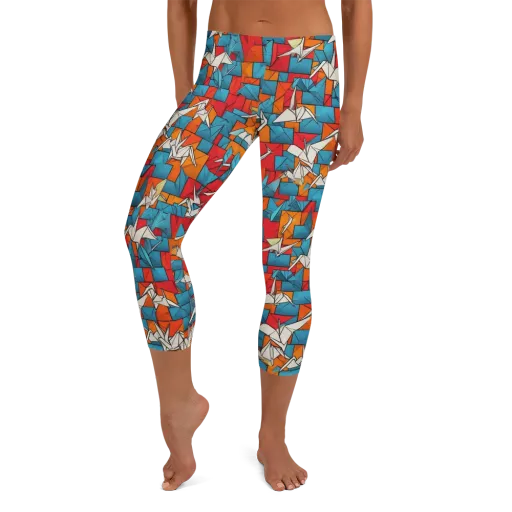 Origami Voltage on a Capri Leggings