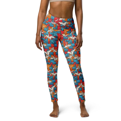 Origami Voltage on a Yoga Leggings