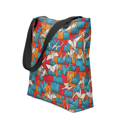 Origami Voltage on a Tote Bag