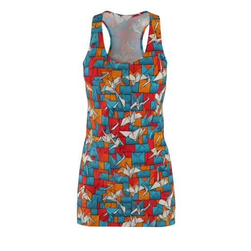 Origami Voltage on a Racerback Dress