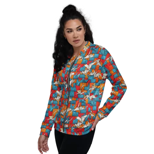 Origami Voltage on a Bomber Jacket
