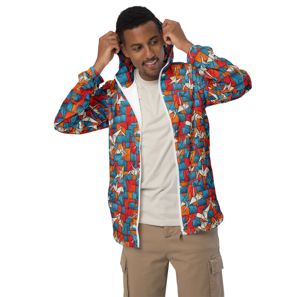 Origami Voltage on Men's Windbreaker — Front